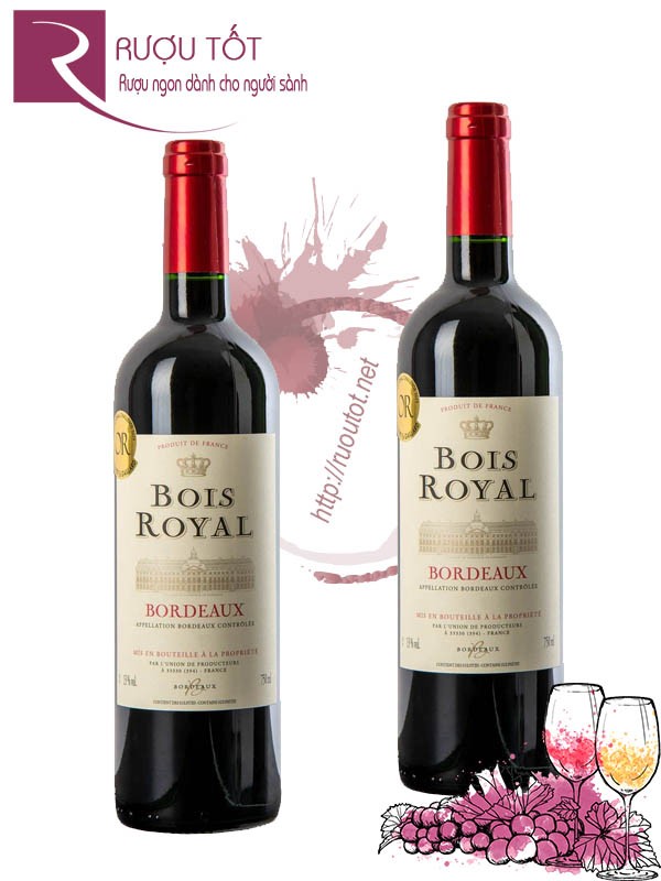 Rượu vang Pháp Bois Royal Bordeaux Chính hãng