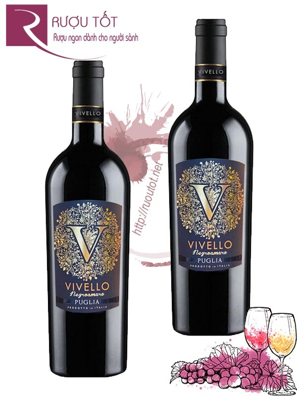 Rượu Vang Vivello Negroamaro Puglia