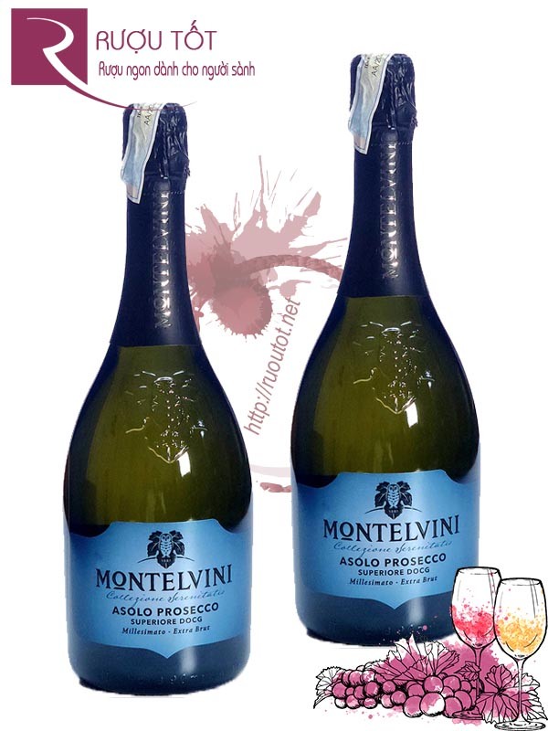 Rượu vang Montelvini Asolo Prosecco Superiore Extra Brut DOCG