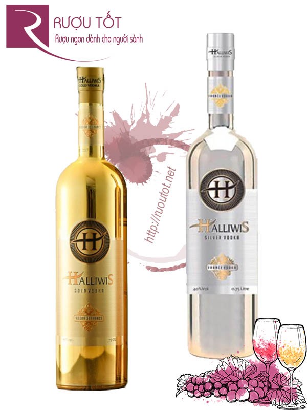 Rượu Vodka Pháp Halliwis 750ml