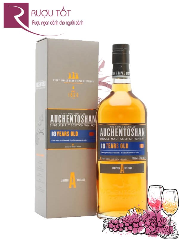 Rượu Auchentoshan 18 năm 700ml