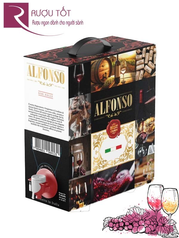 Rượu vang ngọt Alfonso Semi Dolce 3L