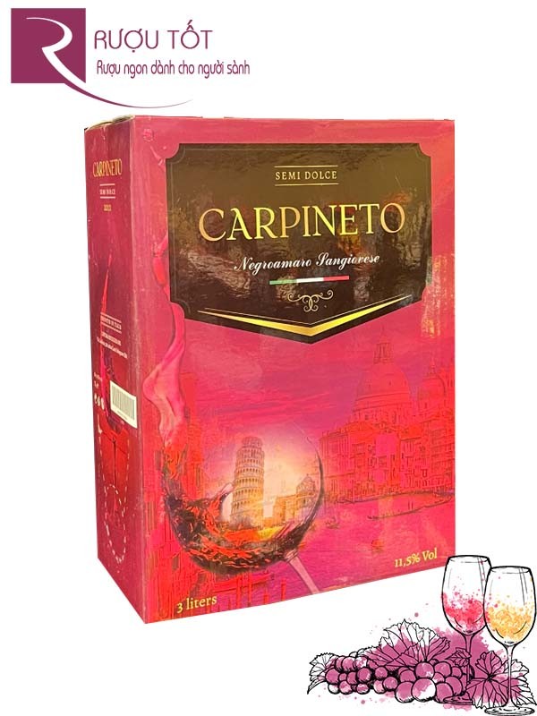 Rượu vang Ngọt Carpineto Semi Dolce bịch 3L