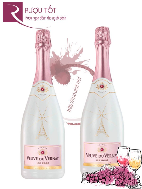 Vang Nổ Veuve Du Vernay Ice Rose