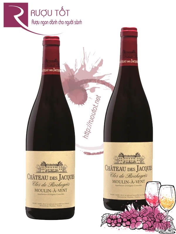 Vang Pháp Clos de Rochegres Moulin A Vent Chateau des Jacques Cao cấp