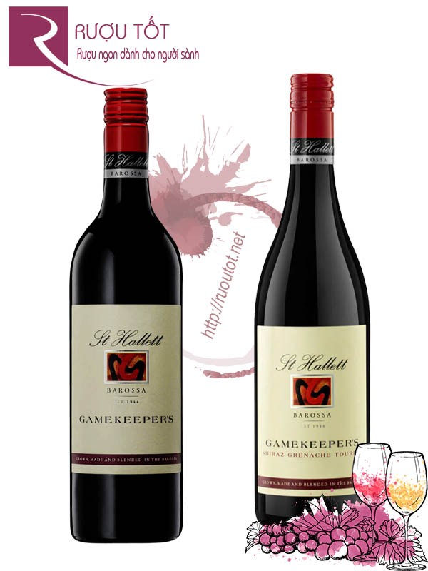 Vang Úc St Hallett Gamekeeper's Shiraz Grenache Touriga - Shiraz