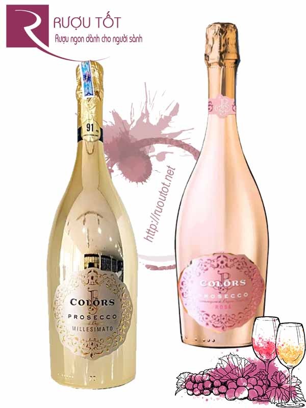 Rượu vang nổ Colors Pitars Prosecco Millesimato - Rose