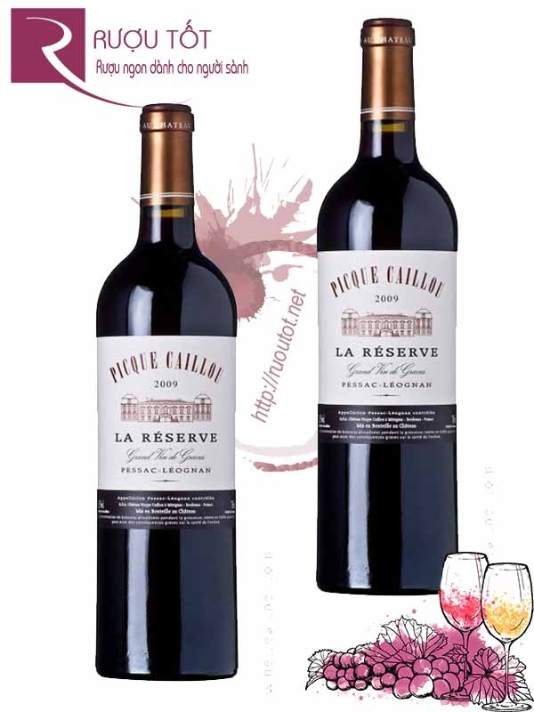 Vang Pháp La Reserve de Picque Caillou Pessac Leognan