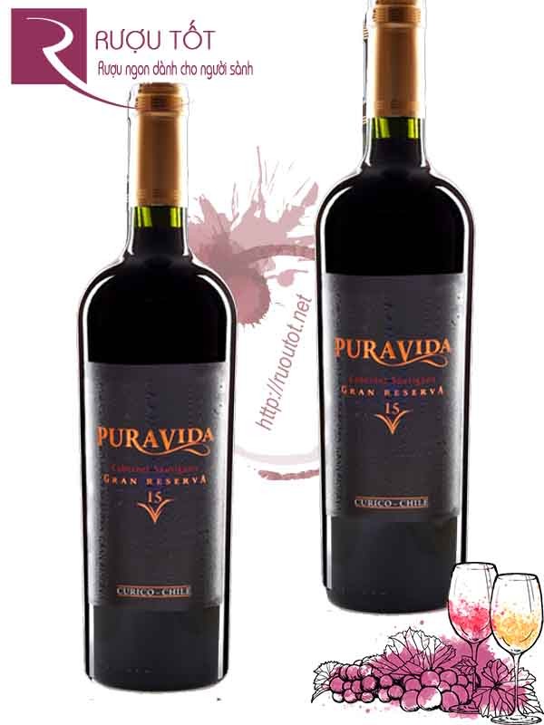 Vang Chile PuraVida Gran Reserva Cabernet Sauvignon Cao Cấp