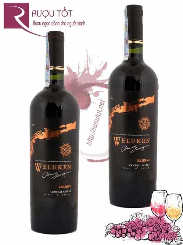 Vang Chile Weluken CS Rerseve Cabernet Sauvignon Cao Cấp