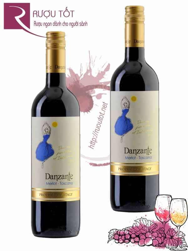 Vang Ý Danzante Merlot di Toscana cao cấp