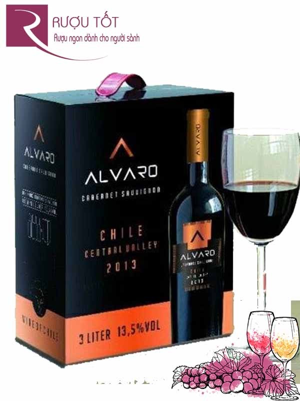 Vang Bịch Chile Alvaro 3 Lít Cabernet Sauvignon Thượng hạng