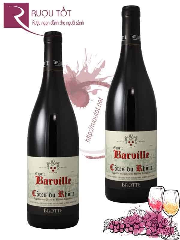 Vang Pháp Esprit Barville Cotes du Rhone