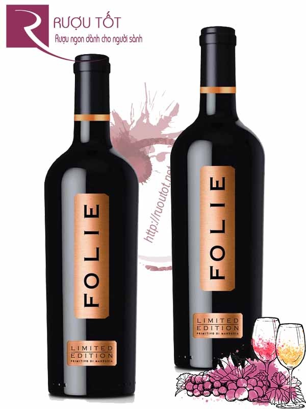 Vang Ý Folie Primitivo Limited Edition Hảo hạng