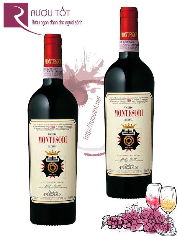 Vang Ý Frescobaldi Montesodi Chianti Rufina Riserva