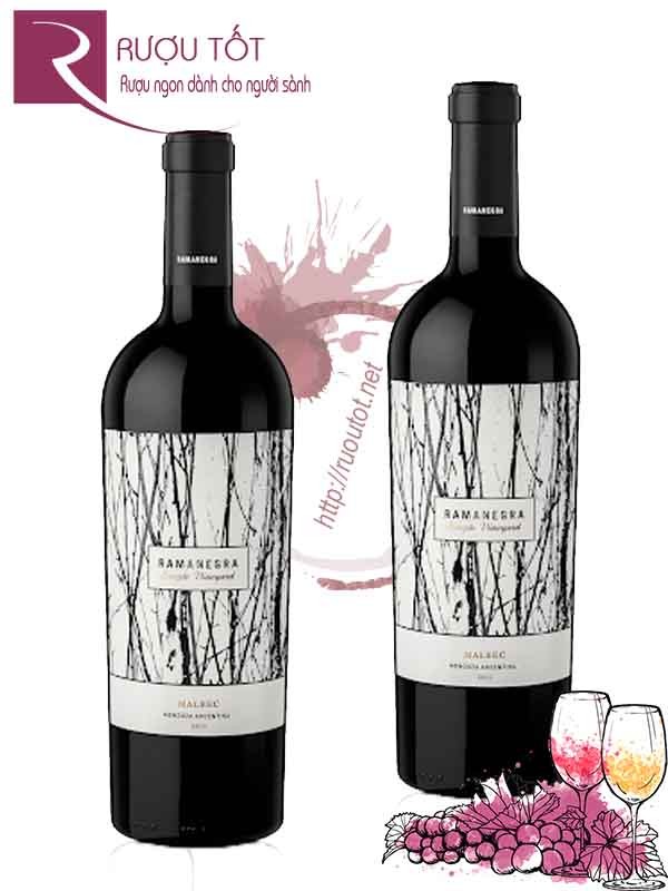 Rượu vang Ramanegra Single Vineyard Malbec Mendoza cao cấp