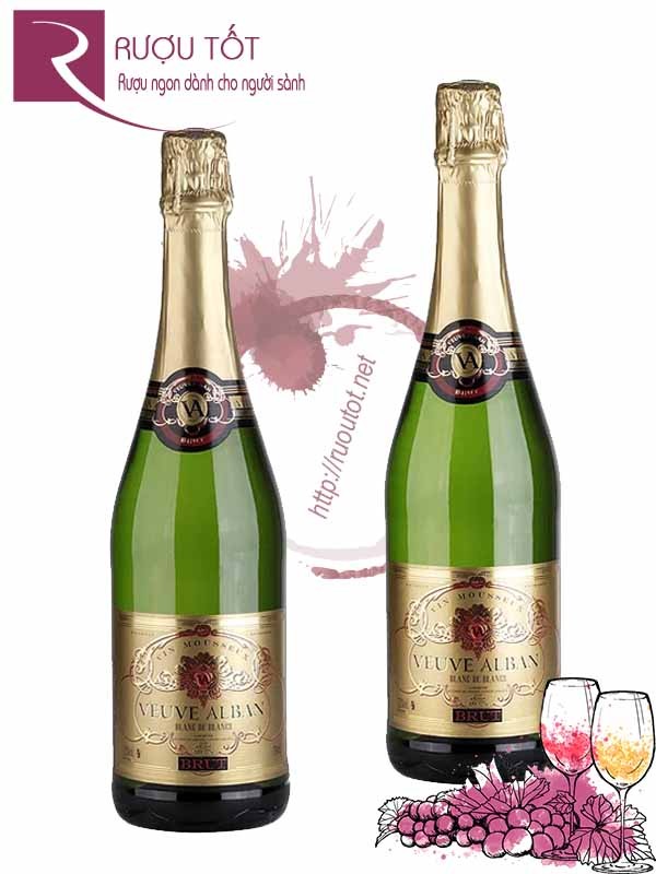 Vang nổ Pháp Veuve Alban Mousseux Brut