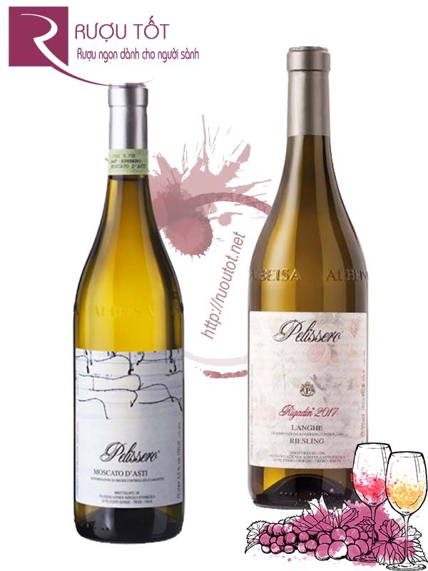 Vang Ý Pelissero Moscato DAsti Rigadin Riesling DOCG Cao cấp