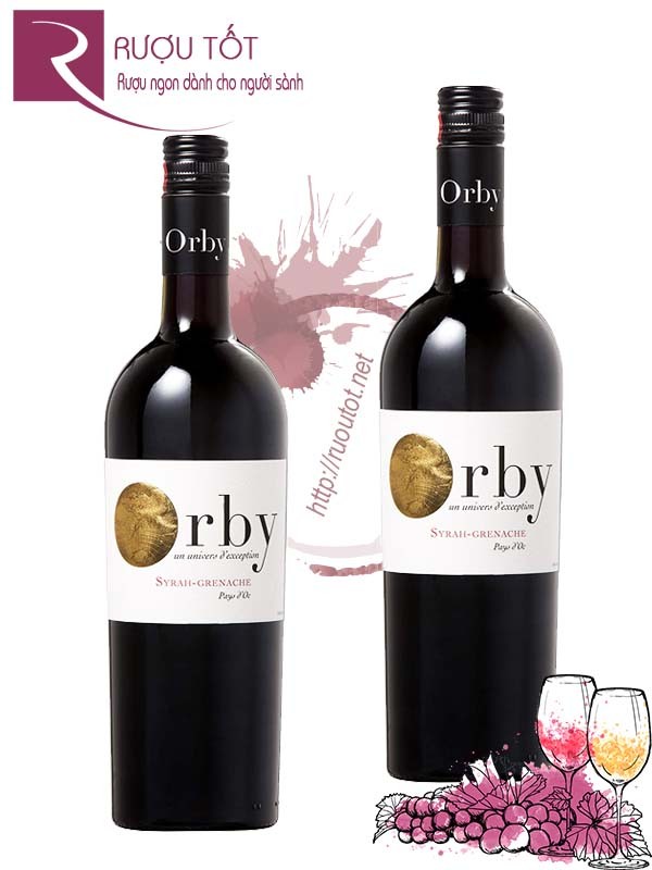 Rượu Vang Pháp Orby Syrah Grenache Bordeaux AOC