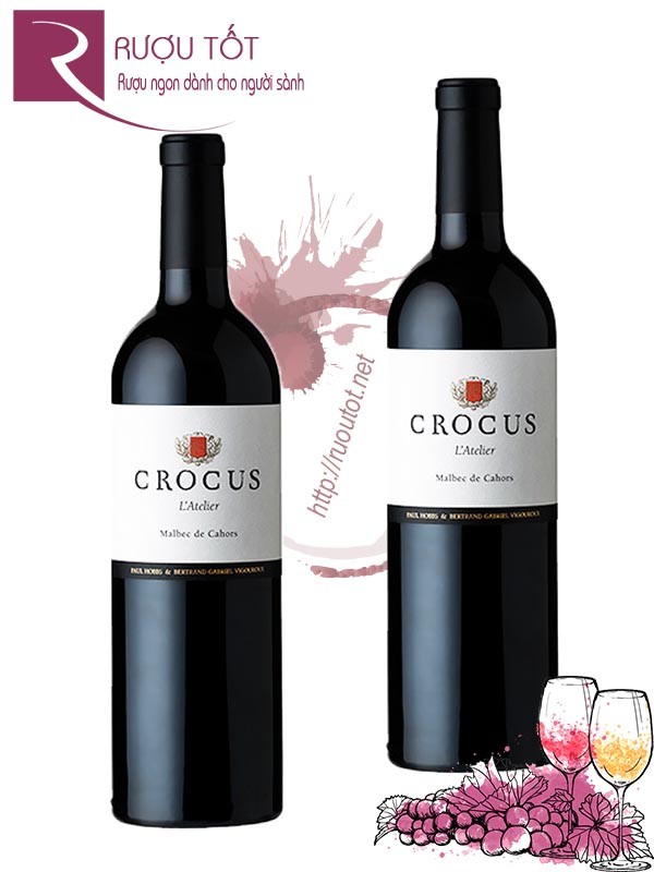 Rượu Vang Pháp Crocus L'Atelier Malbec Cahors