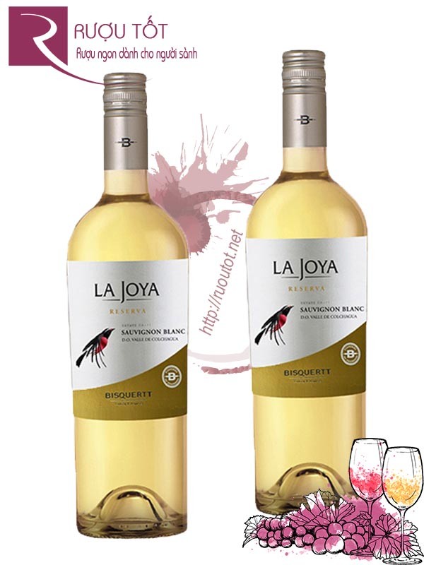 Vang Chile La Joya Reserva Sauvignon Blanc Bisquertt Cao cáp