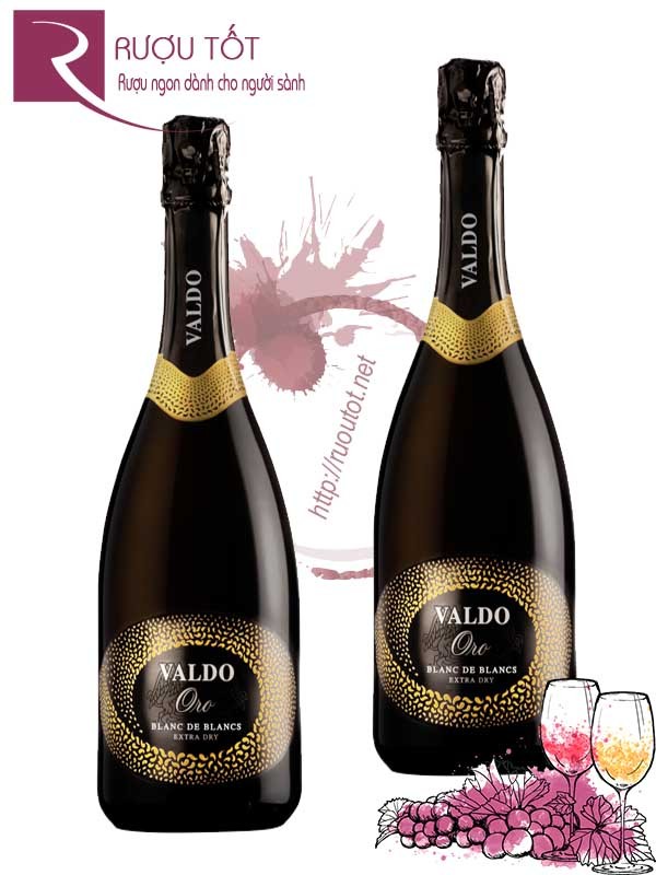 Vang nổ Ý Valdo Oro Blanc De Blancs Spumante Extra Dry Cao cấp