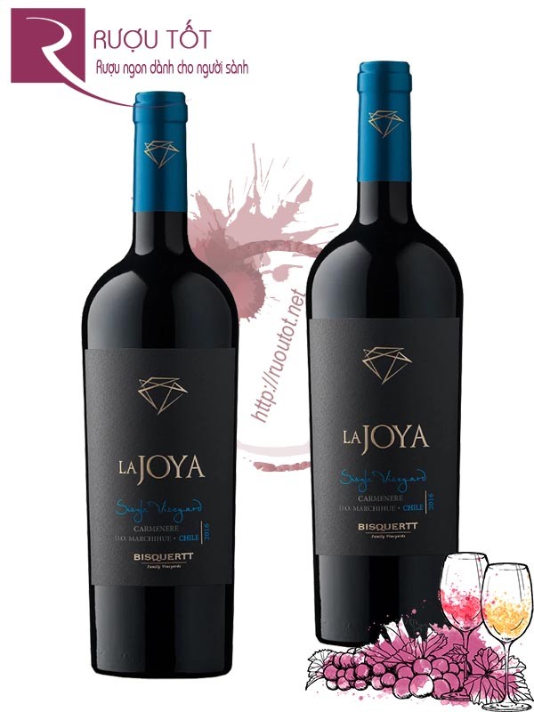 Vang Chile La Joya Single Vineyard Carmenere Bisquertt Cao cấp