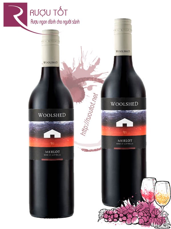 Rượu vang Woolshed Merlot Cao Cấp