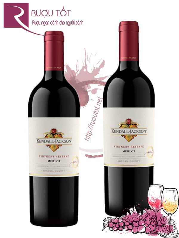 Rượu vang Kendall Jackson Vintner's Reserve Merlot Sonoma Cao cấp