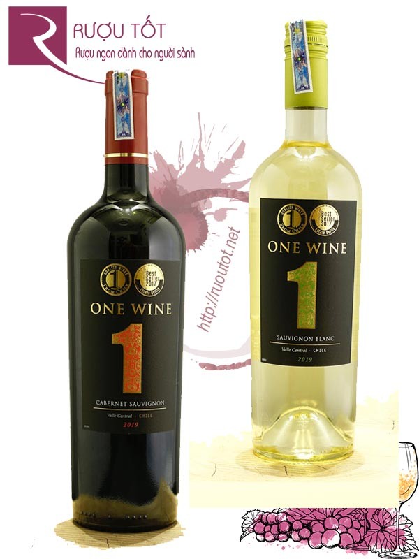 Rượu Vang Chile One Wine số 1 trắng đỏ