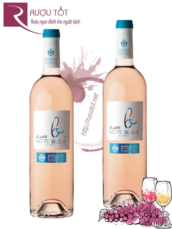 Vang Pháp La Petite Note bleue Rose Mediterranee Hảo hạng