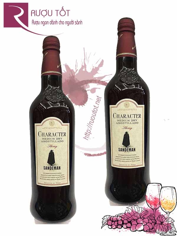 Rượu vang Character Dry Almontillado Sherry Sandeman Cao cấp