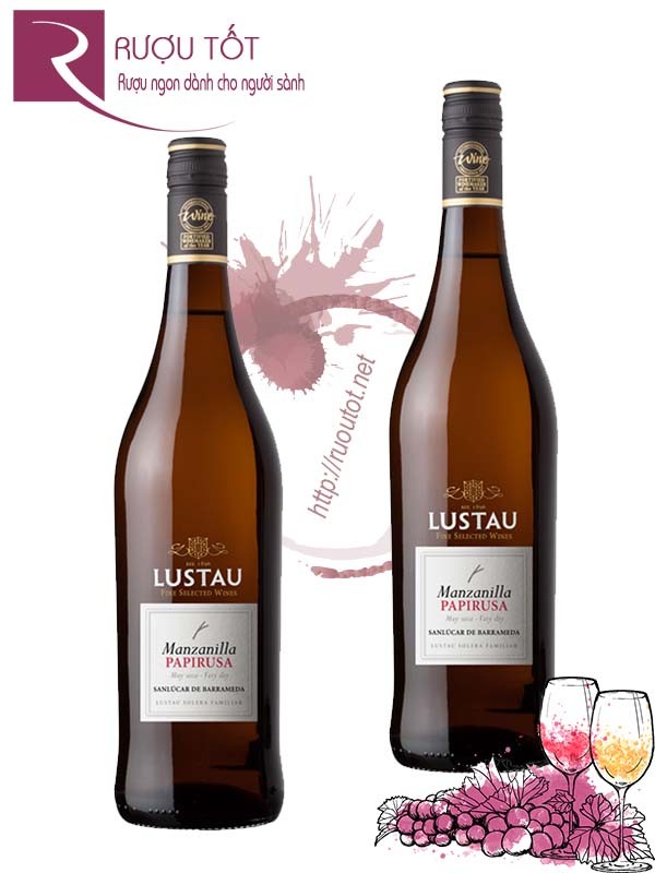 Rượu Vang Lustau Manzanilla Papirusia