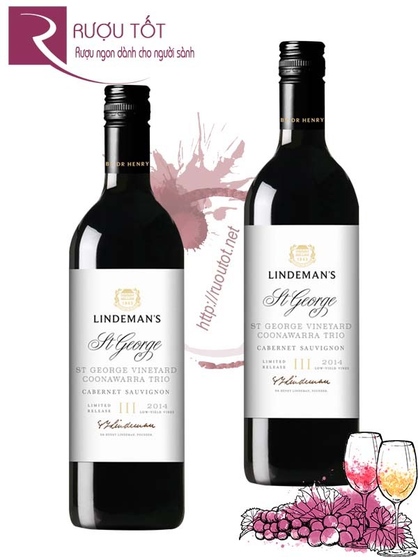 Rượu vang Lindemans St George Trio Cabernet Sauvignon Cao cấp