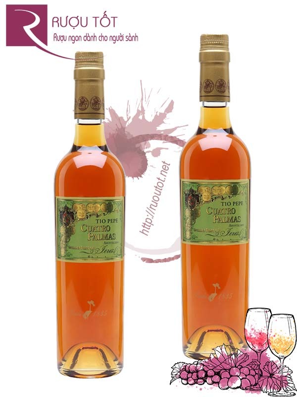 Rượu vang Cuatro Palmas Gonzalez Byass Amontillado Cao cấp