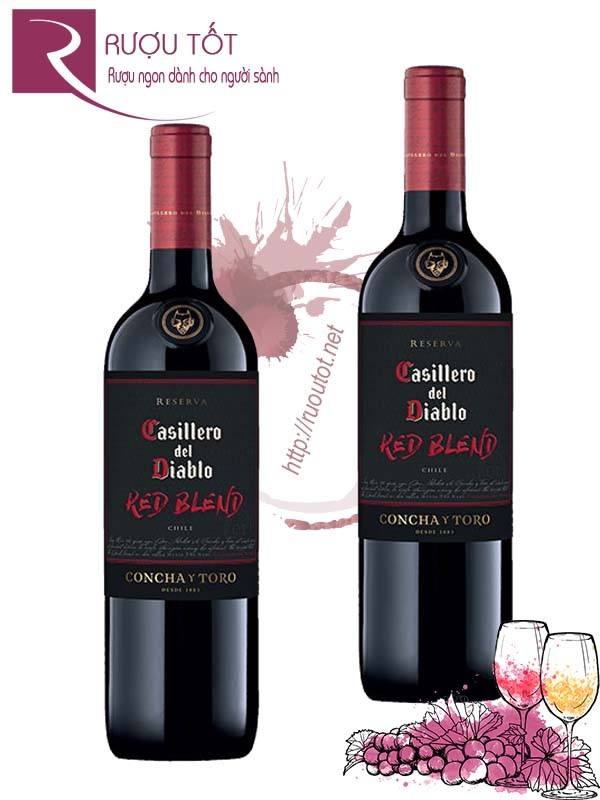 Vang Chile Casillero Del Diablo Reserva Red Blend Concha Y Toro Hảo hạng