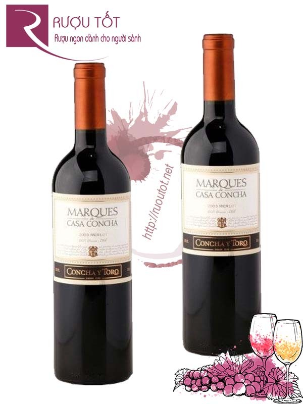 Vang Chile Marques de Casa Concha Merlot Concha Y Toro Hảo hạng