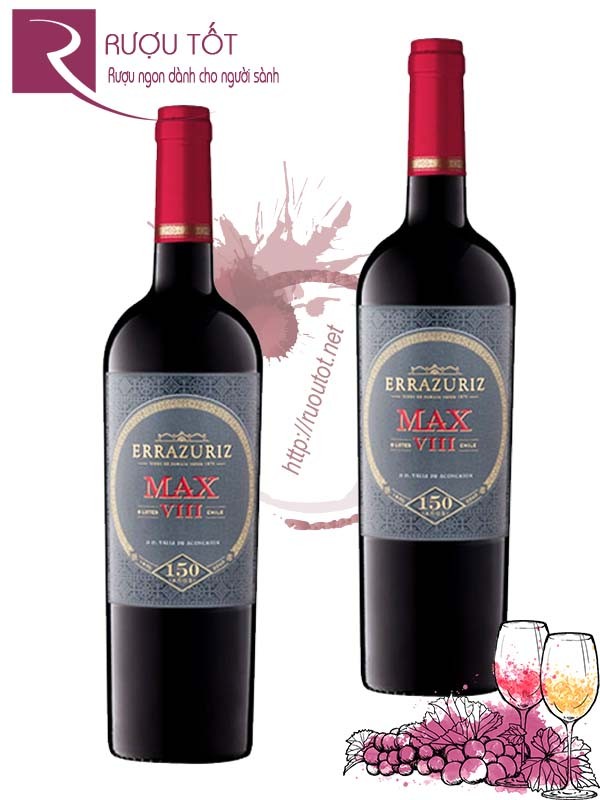 Vang Chile Errazuriz Max VIII Aconcagua Valley 93 điểm