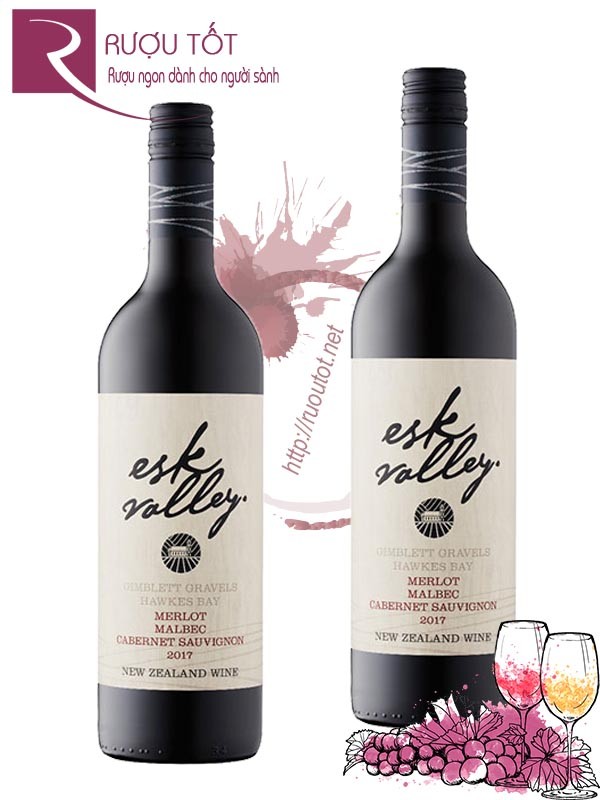 Rượu Vang Esk Valley Merlot Malbec Cabernet Sauvignon