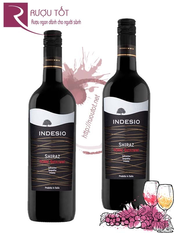 Vang Ý Indesio Shiraz Thượng hạng