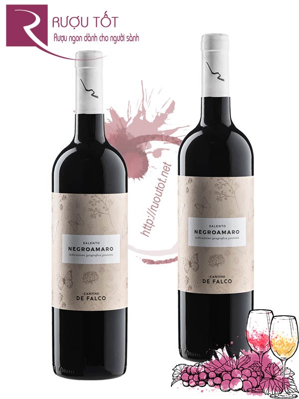 Vang Ý Cantine De Falco Negroamaro Salento Cao cấp