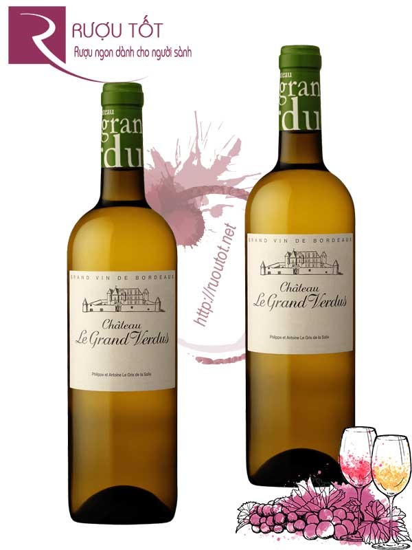 Vang Pháp Chateau Le Grand Verdus Bordeaux trắng Hảo hạng