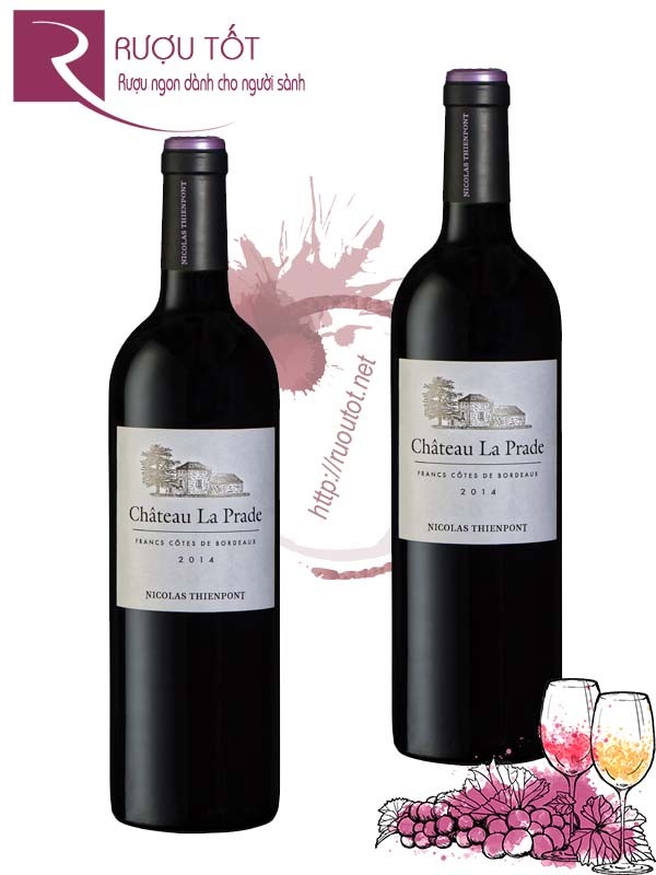 Vang Pháp Chateau La Prade Francs Cotes de Bordeaux Hảo hạng