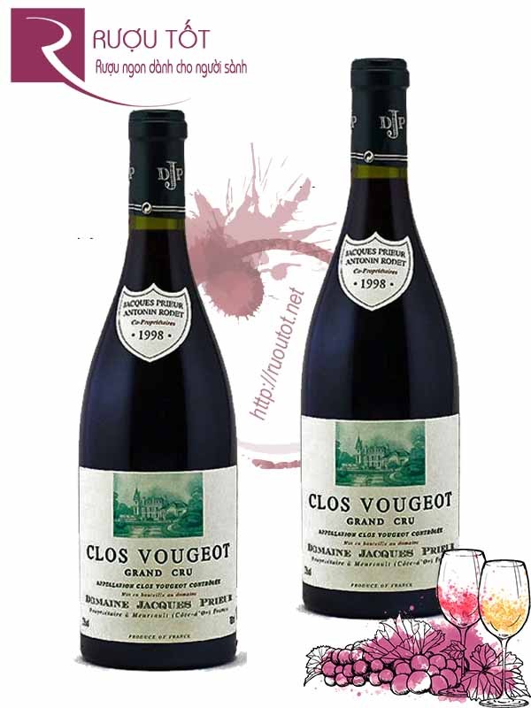 Vang Pháp Clos Vougeot Grand Cru Domaine Jacques Prieur Cao cấp