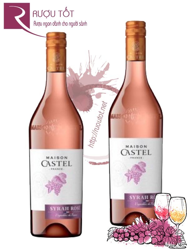 Vang Pháp Maison Castel Syrah Rose Hảo hạng