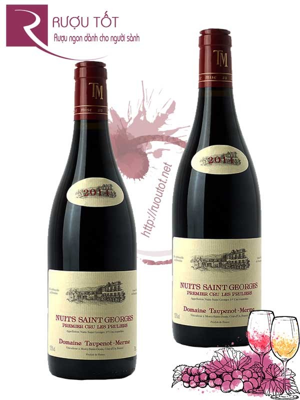 Vang Pháp Nuits Saint Georges Les Pruliers Domaine Taupenot Merme Cao cấp