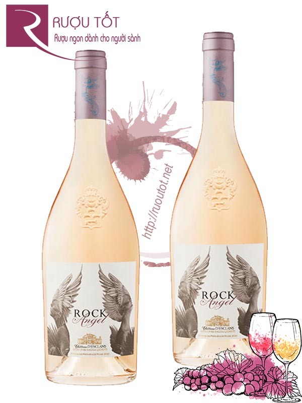 Vang Pháp Chateau d Esclans Rose Rock Angel Thượng hạng