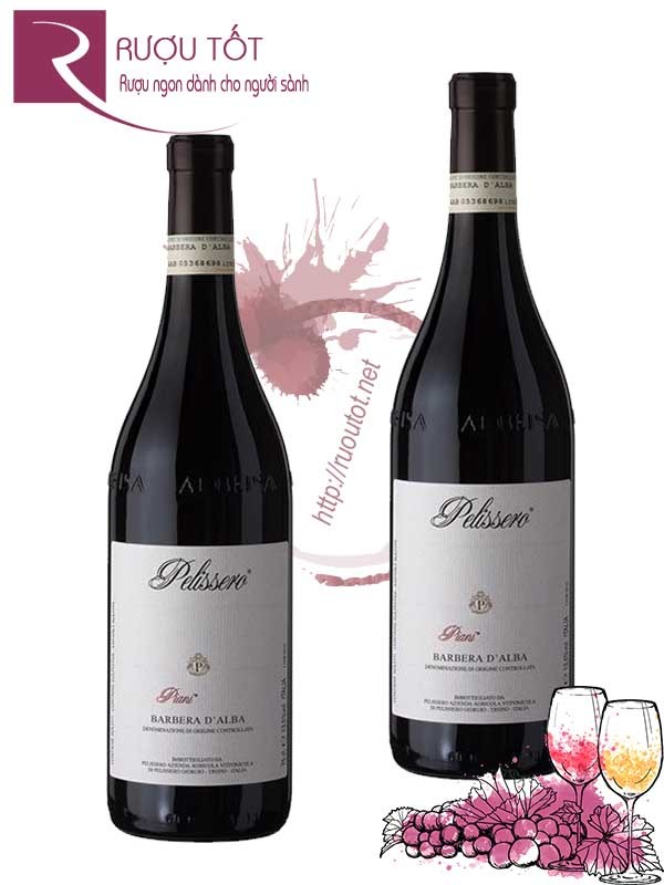 Vang Ý Pelissero Piani Barbera d'Alba Piemonte 91 điểm Cao cấp