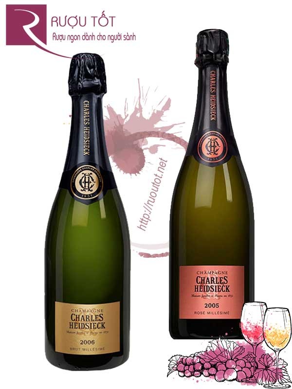 Rượu Champagne Charles Heidsieck Brut- Rose Millesime