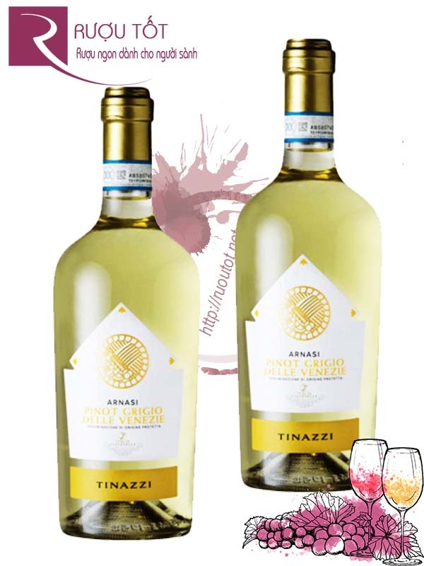 Vang Ý Arnasi Pinot Grigio Dell Venezie Tinazzi IGP Cao cấp